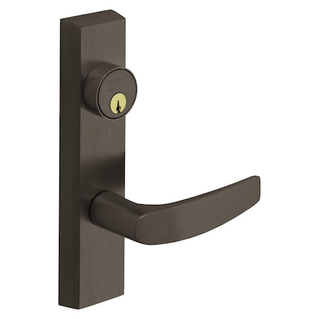 Sargent Grade 1 Exit Device Trim, Storeroom Function, Key Unlocks Trim, Trim Retracts Latch/Trim Relocks whe 706-8 ETB RHRB 10B